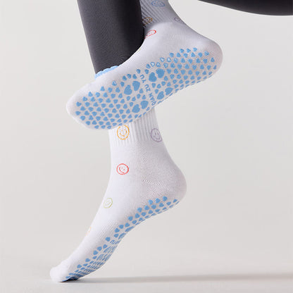 Flower Cherry Heart Yoga Socks(4 Pairs) - image 1