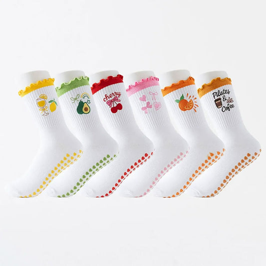 Fruit Series Yoga Socks(3 Pairs) - image 0