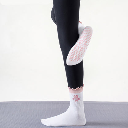 Strawberry Cherry Heart Grip Socks(3 Pairs) - image 1