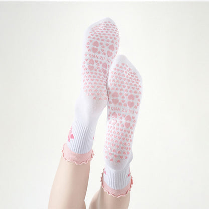 Strawberry Cherry Heart Yoga Socks(3 Pairs) - image 4