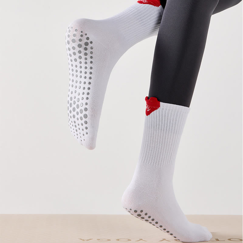 Lucky Heart Yoga Socks(4 Pairs) - image 4