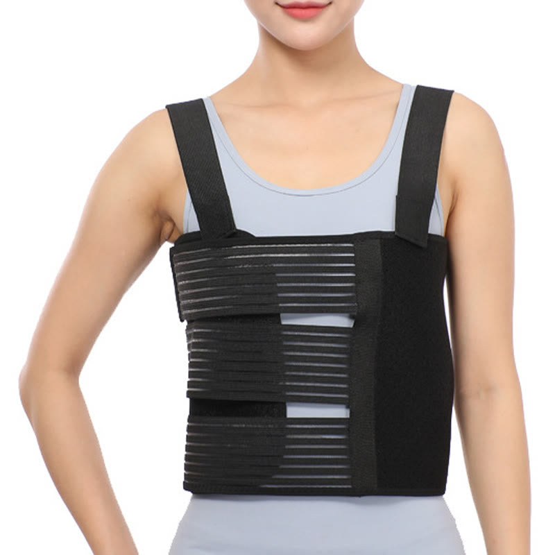 Post Surgery Triple Lift Chest Compression Bandage - Black - XL - image 2