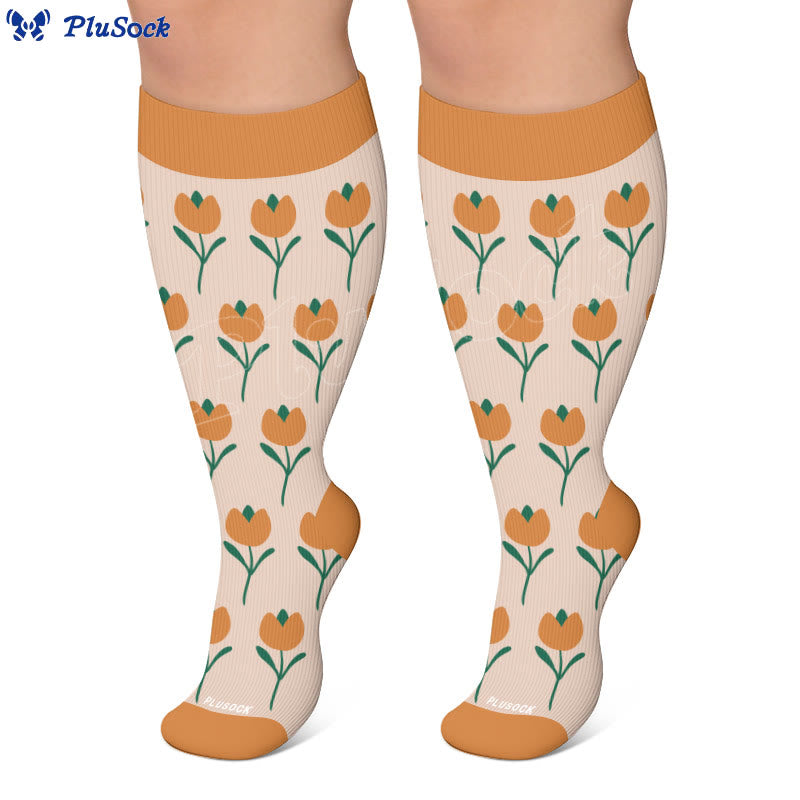 Plus Size Vintage Inspired Compression Socks - image 2