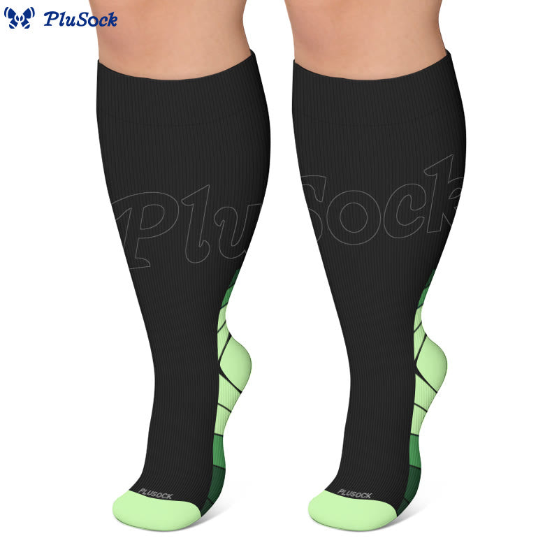 Plus Size Stripe Accent Compression Socks - image 4