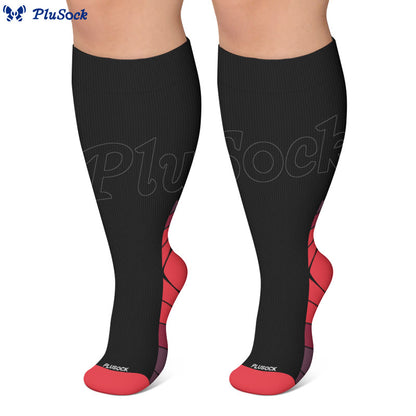 Plus Size Contrast Heel Compression Socks - image 5