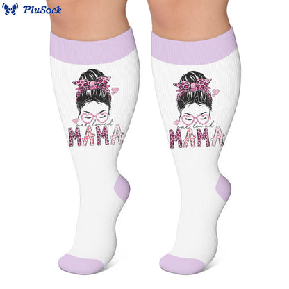 Plus Size Holiday Print Compression Socks - image 4