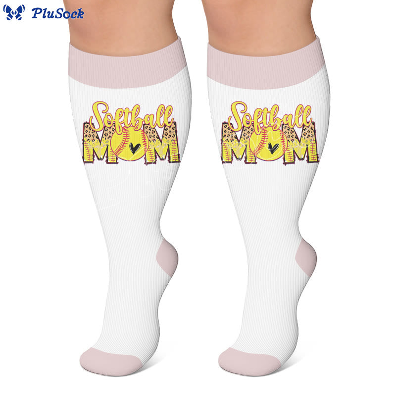 Plus Size Holiday Print Compression Socks - image 2