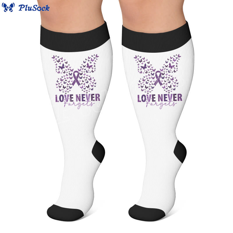 Plus Size Amnesia Print Compression Socks - image 4