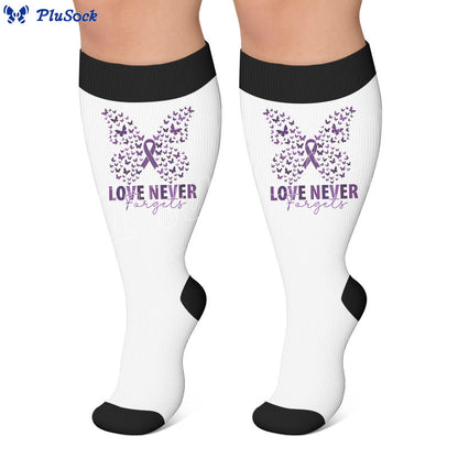Plus Size Amnesia Print Compression Socks - image 4