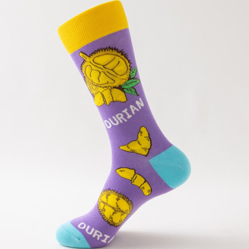 Tropical Fruits Quarter Socks(5 Pairs) - image 14