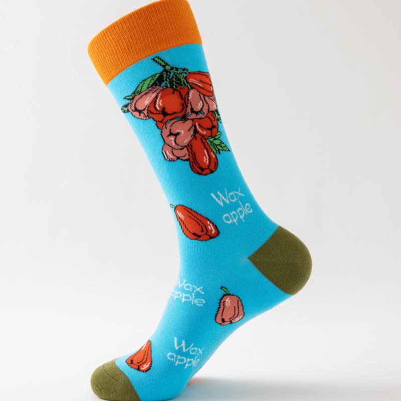 Tropical Fruits Quarter Socks(5 Pairs) - image 10