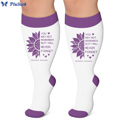 Plus Size Disoriented Print Compression Socks - image 3