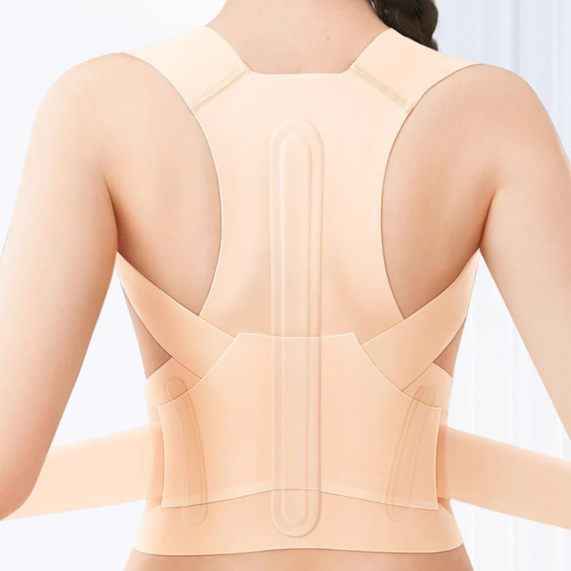 Slim Discreet Posture Corrector Shoulder Brace - Nude - XL - image 0