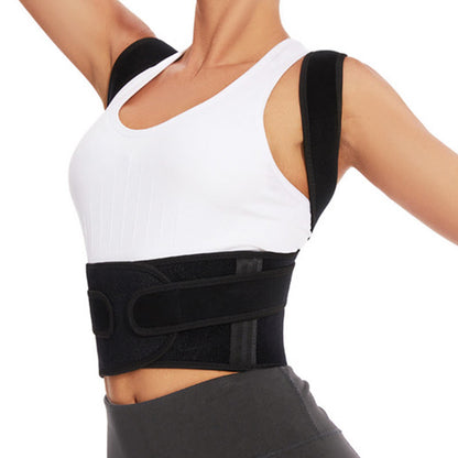 Lightweight Adjustable Posture Corrector Shoulder Brace - Black - 3XL - image 1