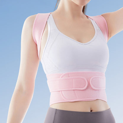 Lightweight Adjustable Posture Corrector Shoulder Brace - Pink - 3XL - image 5