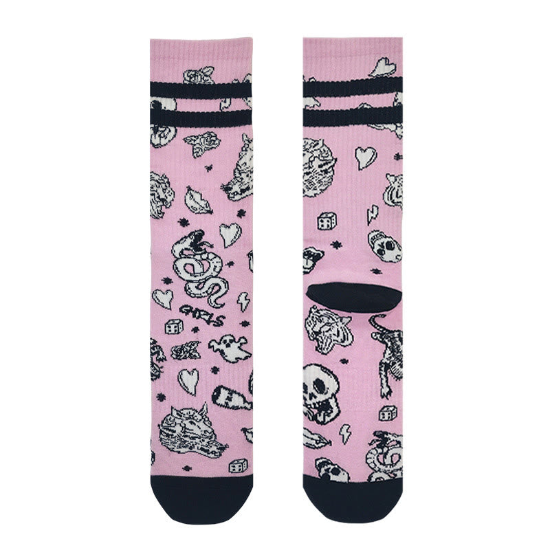 Bold Gothic Quarter Socks(3 Pairs) - image 1