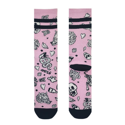 Bold Gothic Quarter Socks(3 Pairs) - image 1