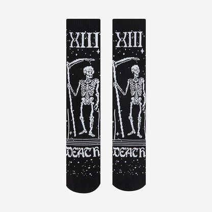 Skulls Skeletons Quarter Socks(3 Pairs) - image 5