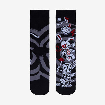 Skulls Skeletons Quarter Socks(3 Pairs) - image 4