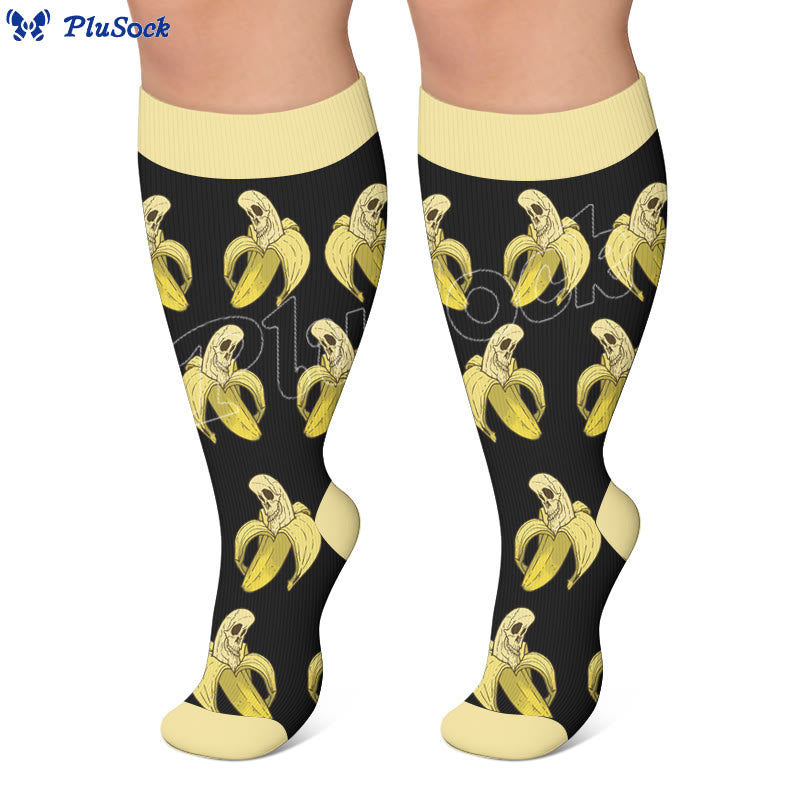 Plus Size Floral Print Compression Socks - image 3