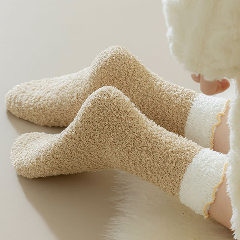 Coral Fleece Sleep Socks(7 Pairs) - image 3