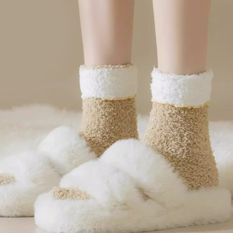 Coral Fleece Sleep Socks(7 Pairs) - image 7