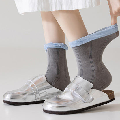 Gray Sleep Socks(5 Pairs) - image 7