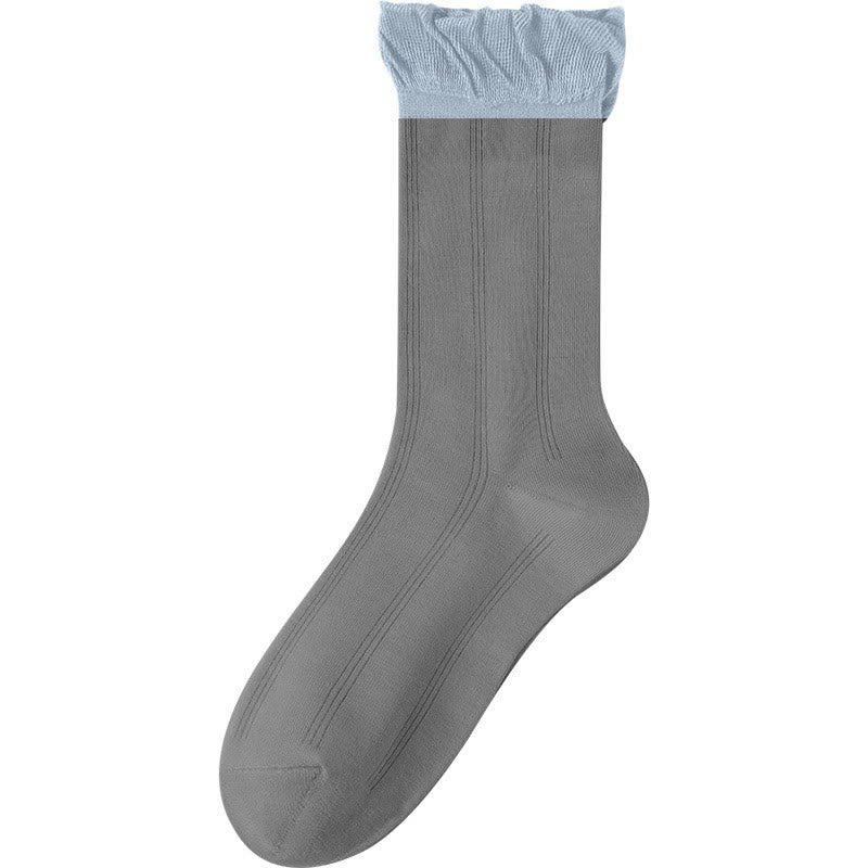 Gray Sleep Socks(5 Pairs) - Dark Grey - EU 36-40(US 3-7) - image 9