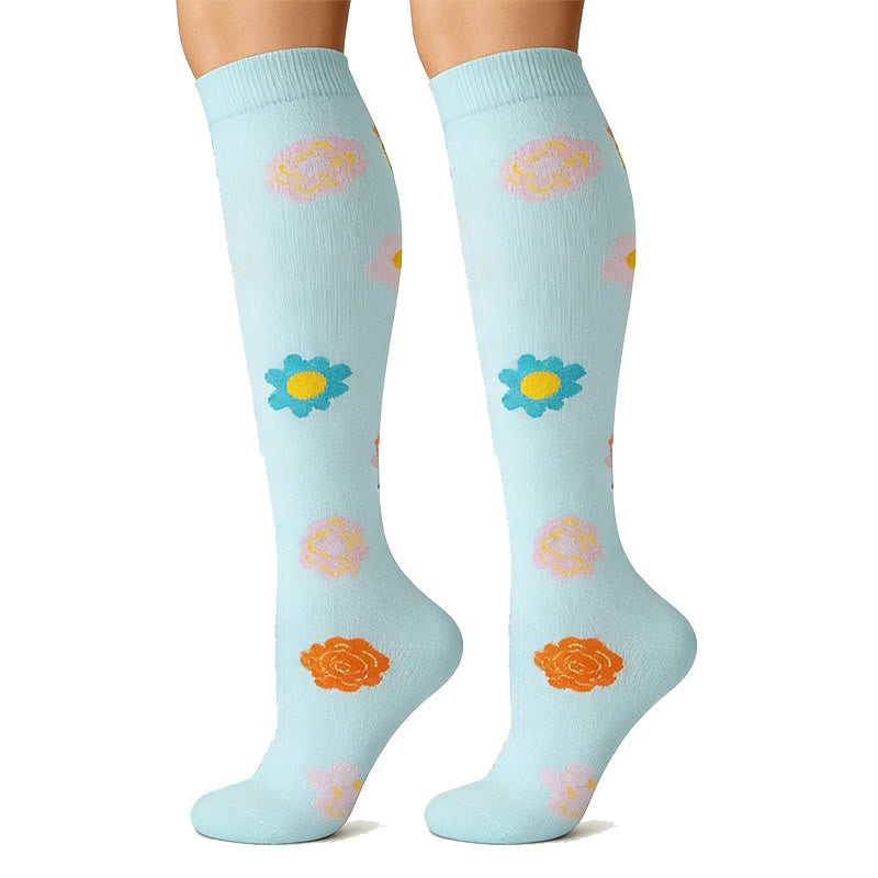 Everyday Floral Compression Socks(6 Pairs) - image 1