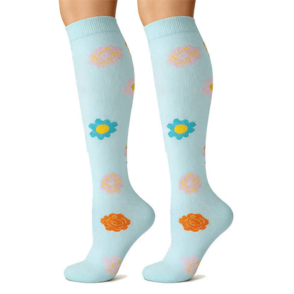 Everyday Floral Compression Socks(6 Pairs) - image 1