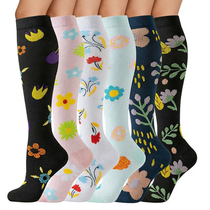 Everyday Floral Compression Socks(6 Pairs) - image 7