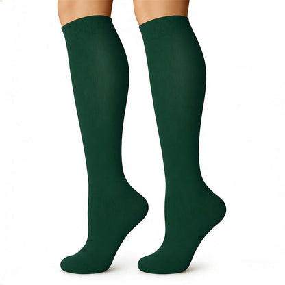 Bright Solid Color Compression Socks(6 Pairs) - image 2