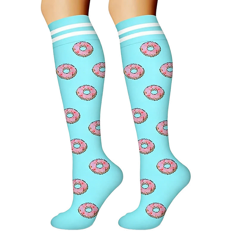 Hamburger French Fries Compression Socks(6 Pairs) - image 2