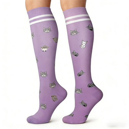Colorful Animal Patterns Compression Socks(5 Pairs) - image 2