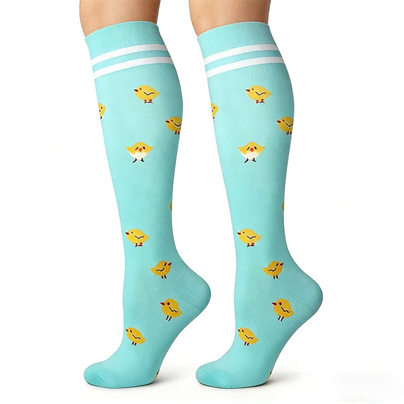 Colorful Animal Patterns Compression Socks(5 Pairs) - image 4