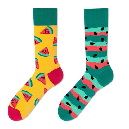 Watermelon Pattern Quarter Socks - image 1