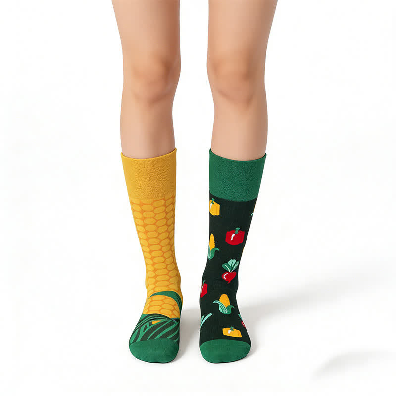 Corn Vegetable Quarter Socks - Yellow - EU36-43(US3-9) - image 0