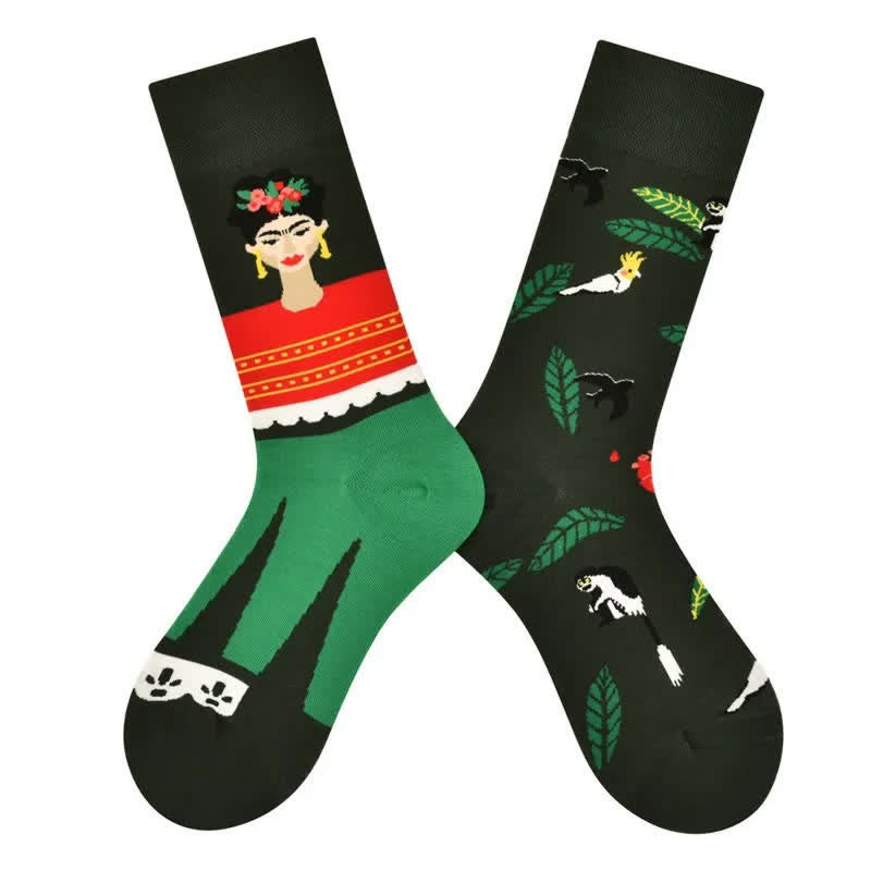 Forest Queen Cotton Quarter Socks - image 1