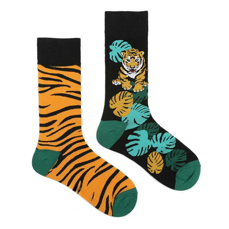 Tiger Stripe Quarter Socks - image 1
