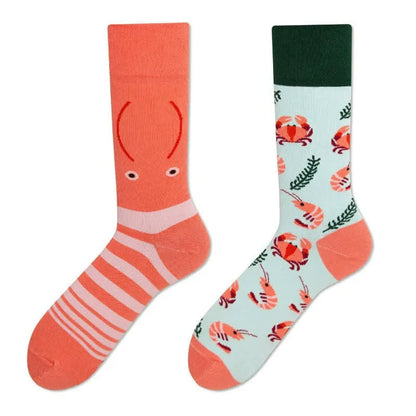 Crab Shrimp Quarter Socks - image 1