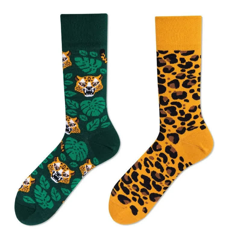 Leopard Tiger Quarter Socks - image 1