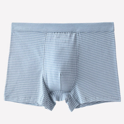 Cotton Stripe Boxer Briefs - Light Blue - 9XL - image 5