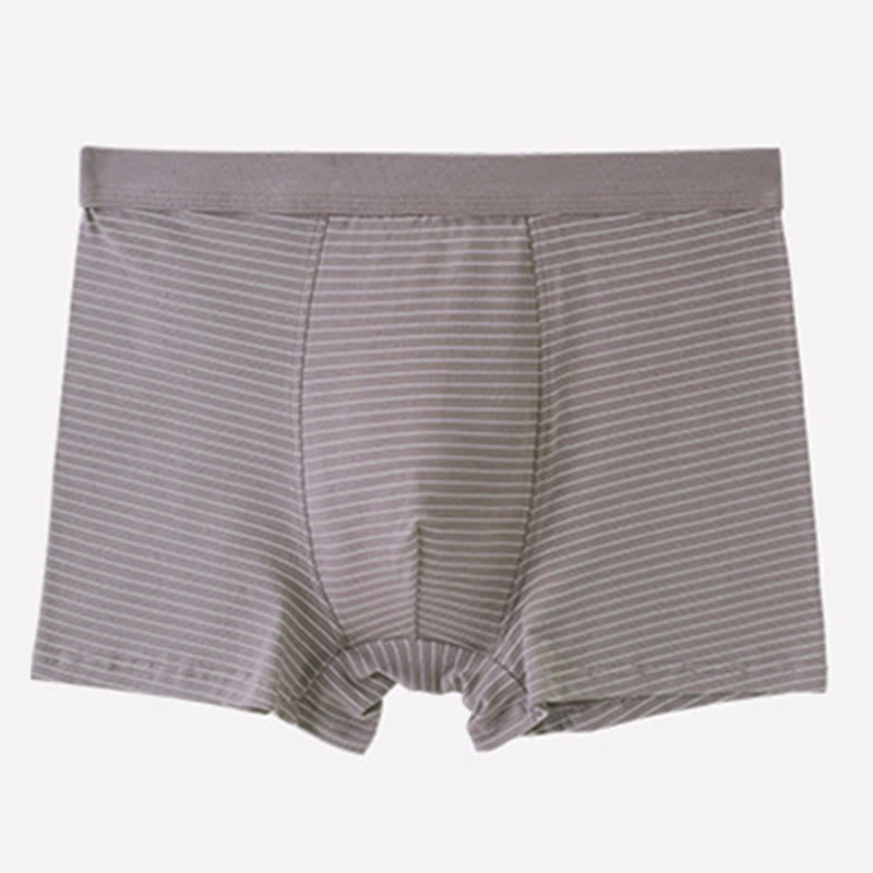 Cotton Stripe Boxer Briefs - Khaki - 9XL - image 2