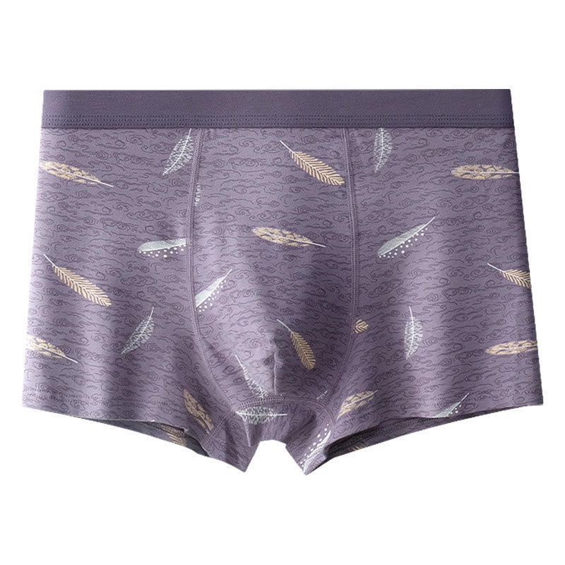 Cotton Feather Boxer Briefs - Light Purple - 9XL - image 8