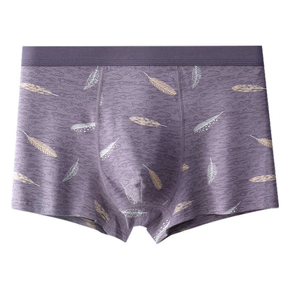 Cotton Feather Boxer Briefs - Light Purple - 9XL - image 8