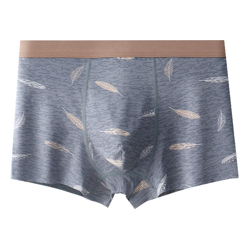 Cotton Feather Boxer Briefs - Light Blue - 9XL - image 5