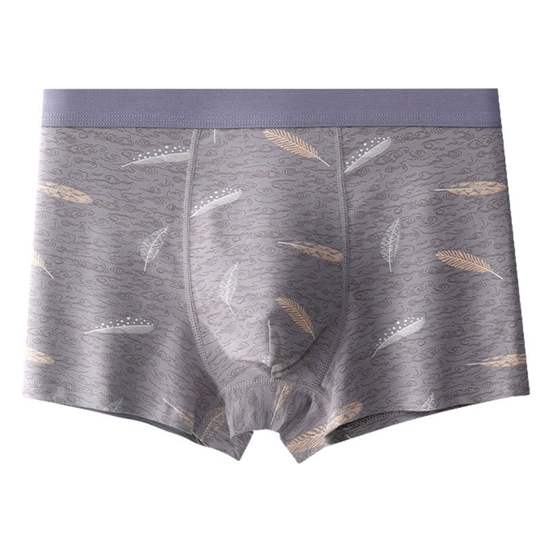 Cotton Feather Boxer Briefs - Light Gray - 9XL - image 7