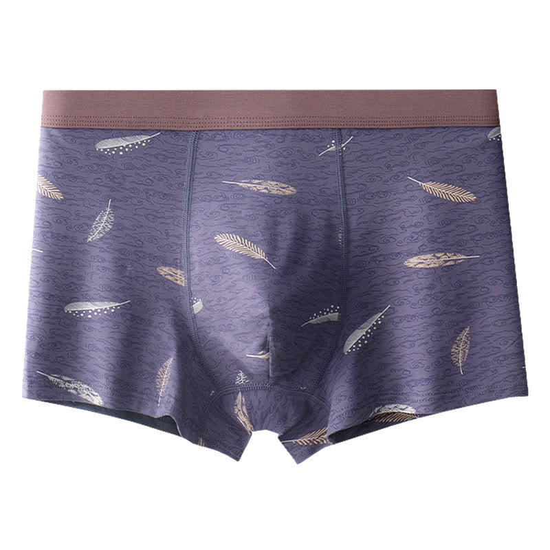 Cotton Feather Boxer Briefs - Purple - 9XL - image 4