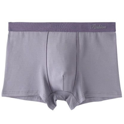 Solid Color Boxer Briefs - Grey - 6XL - image 3