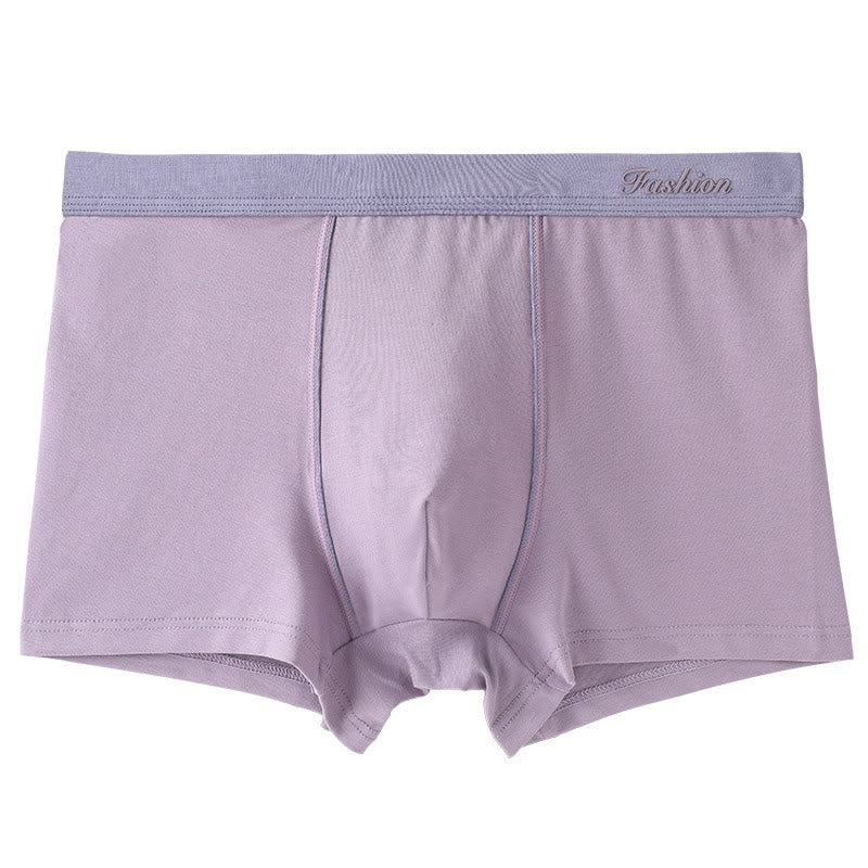 Solid Color Boxer Briefs - Light Purple - 6XL - image 6
